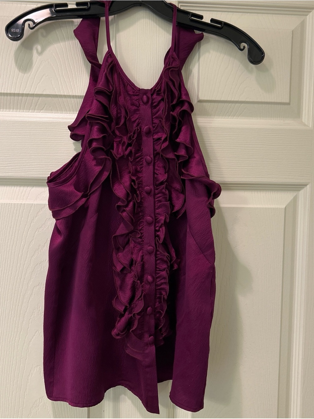 Nanette Lepore Plum Textured Sleeveless Top